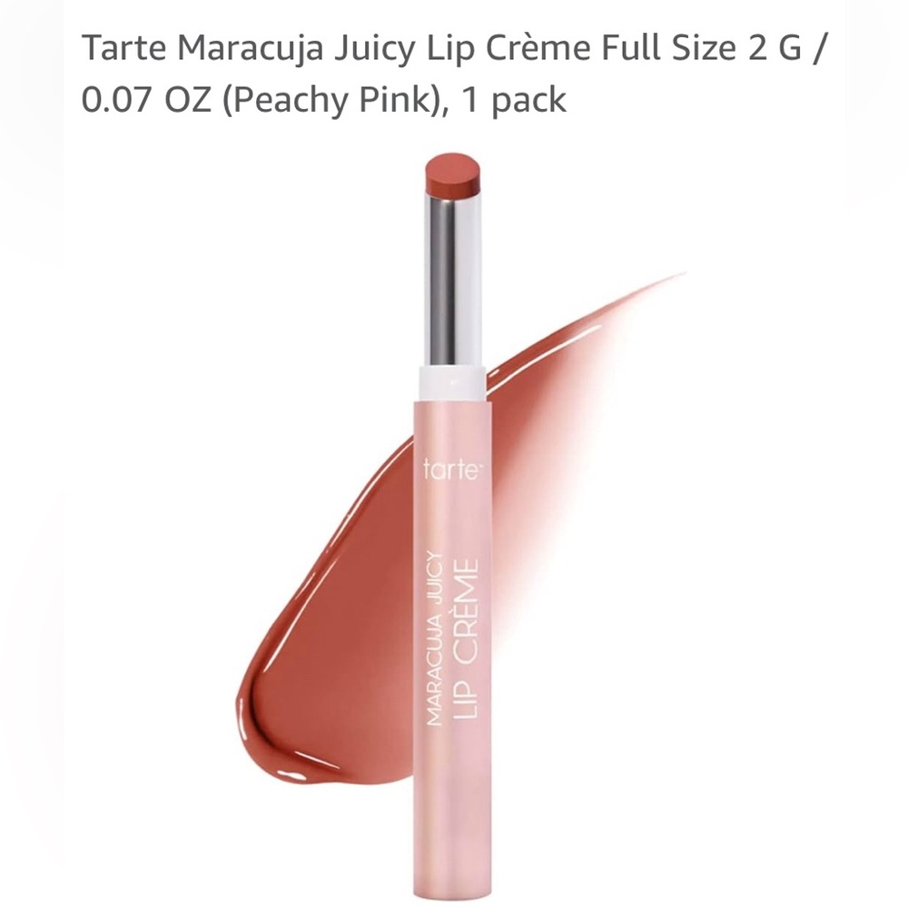 NIB tarte MARACUJA JUICY LIP CRÈME in PEACHY PINK 
MSRP $26